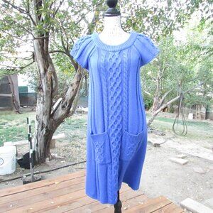 R&K Originals Bold Blue Sweater Dress